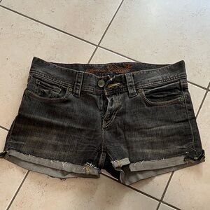 Black Denim Women Shorts